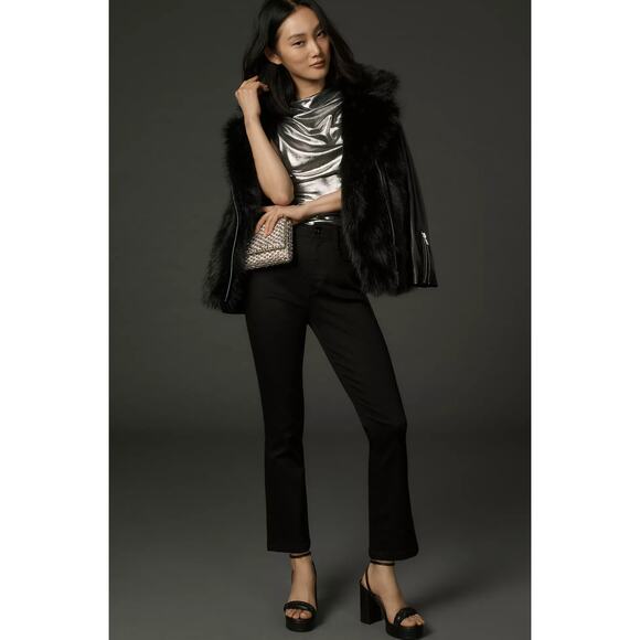 NWT Pilcro Knightsbridge Slim Tuck Black Jeans - 26 waist - Picture 1 of 5